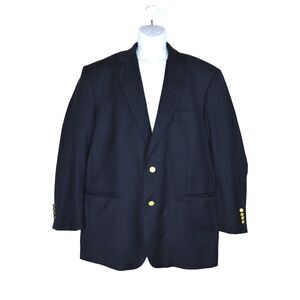 *Some Flaws* Brooks Brothers Madison Navy Blazer 45R Loro Piana Super 120s Wool